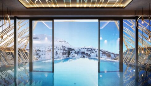 Rooftop pool at the Hotel Steiner