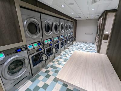 Self-service laundry on Disney Wish