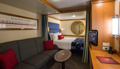 Stateroom on Disney Wonder