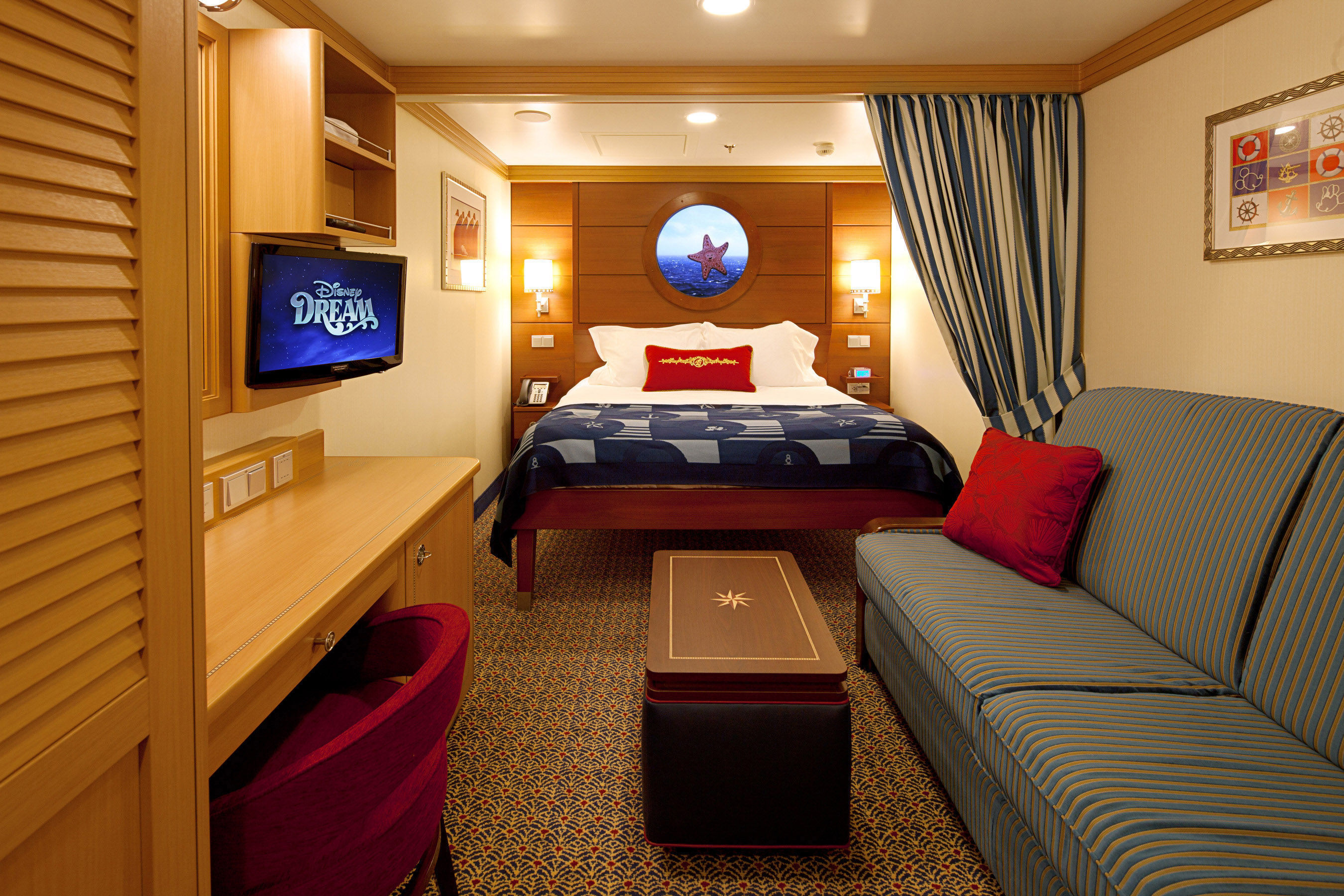 Inside cabin on DCL