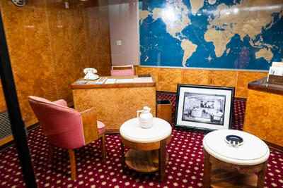 desk on Queen Mary ship