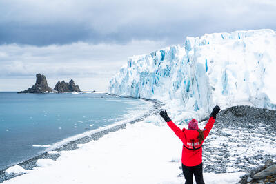 glacier view in Antarctica