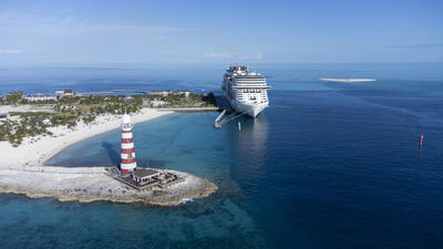 MSC Meraviglia docked at Ocean Cay