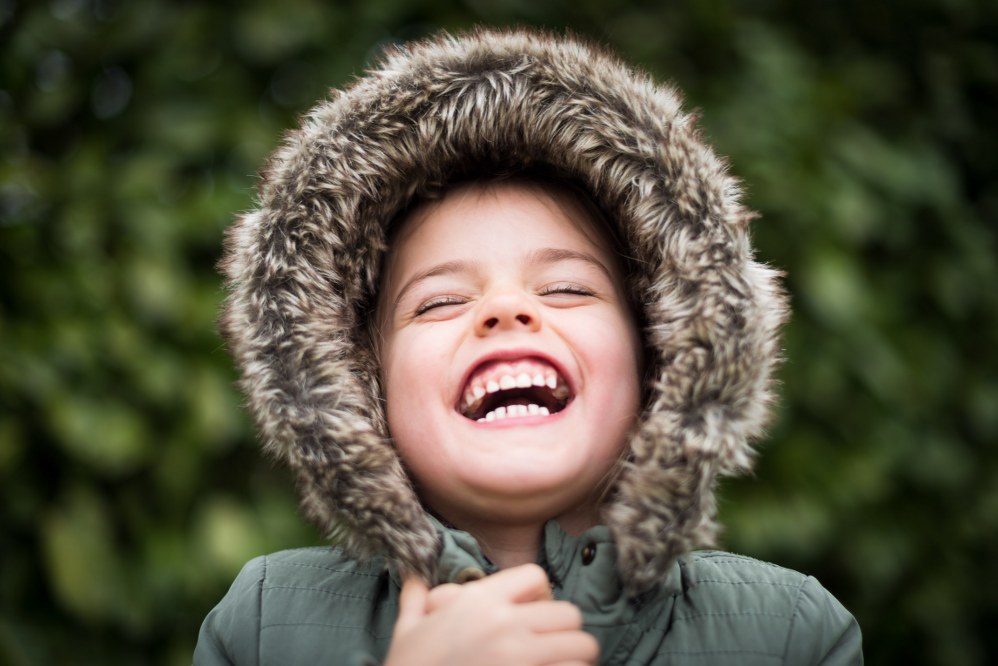 happy laughing child