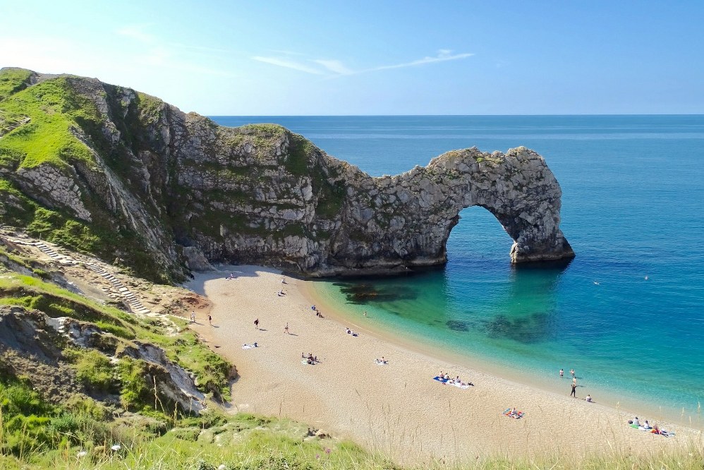 South West coast path near Dorchester in Dorset