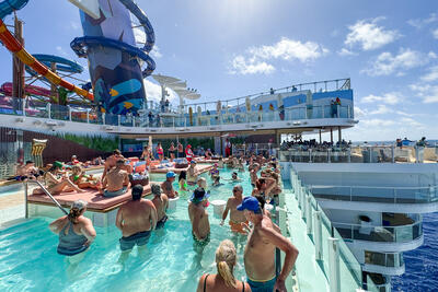 The Hideaway pool on Icon of the Seas