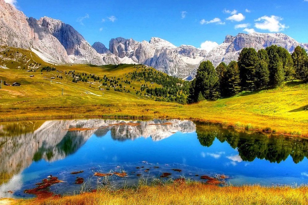 Ziller Valley with lake and mountains in background