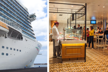 costa cruises buffet side by side image