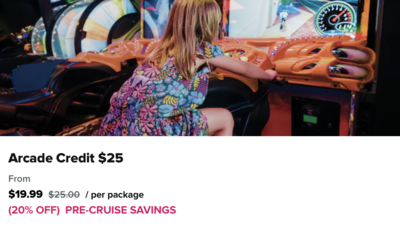 Royal Caribbean Arcade Promotion